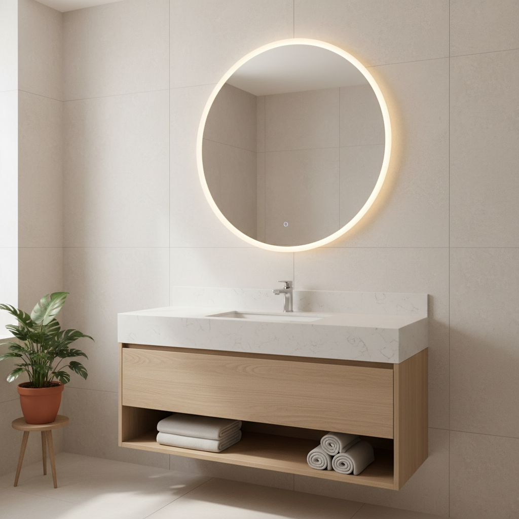 Espelho com LED em Imbé — ângulo 4