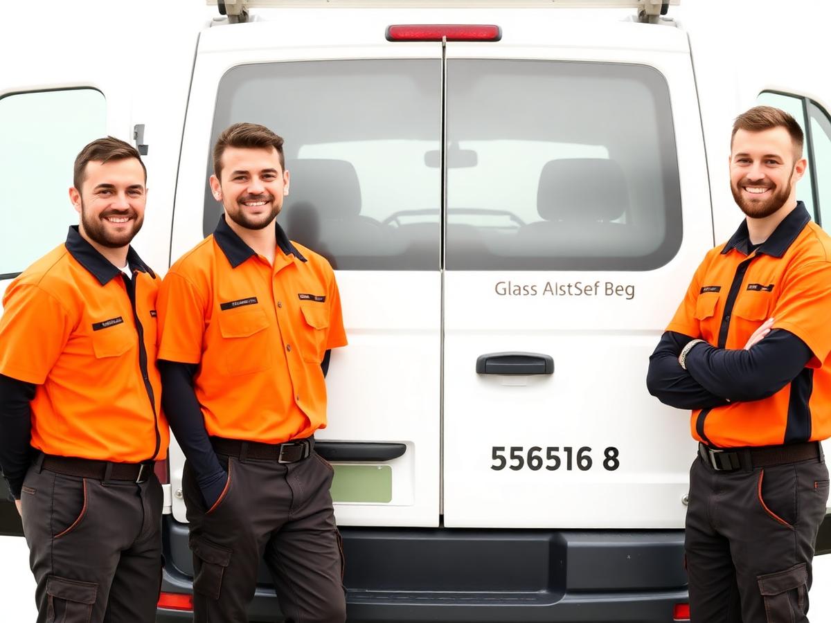Equipe técnica da Vidraçaria Hilário VidroArte